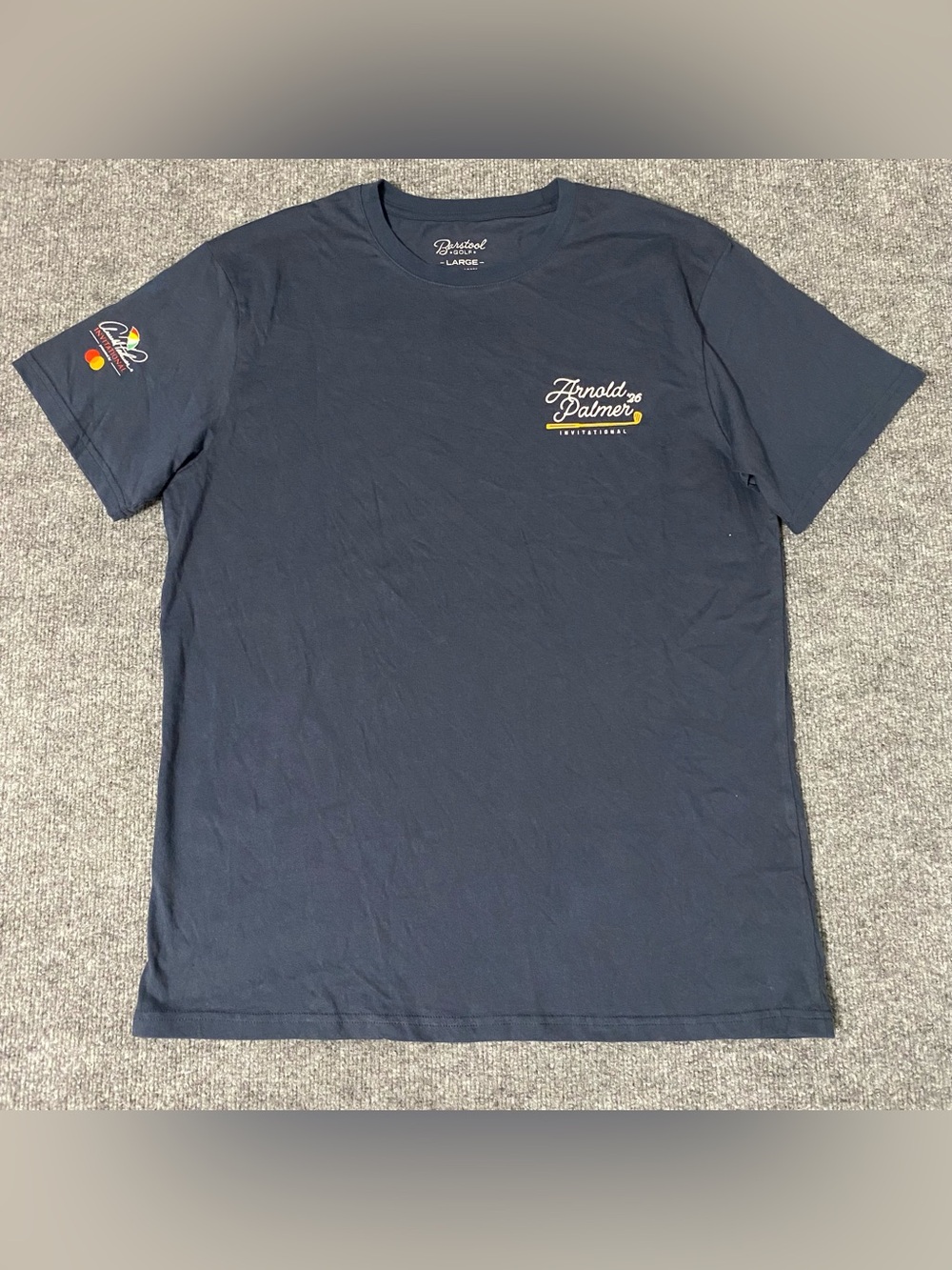Barstool Sports Arnold Palmer 2026 Invitational Blue Shirt Mens Large NWOT